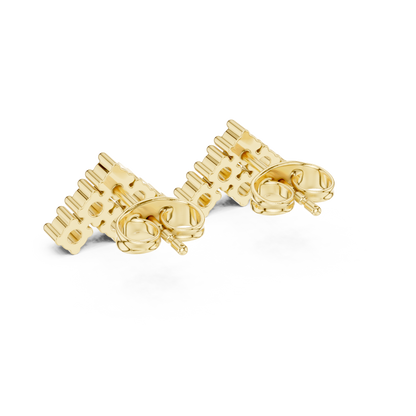 Regal Pyramid Cluster Diamond Studs
