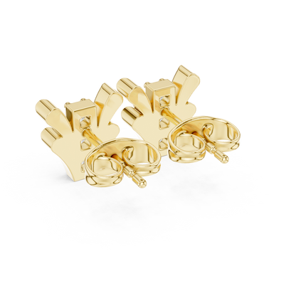 Regal Vine Frame Diamond Studs