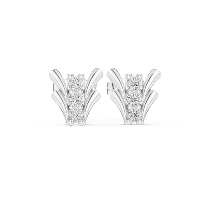 Regal Vine Frame Diamond Studs