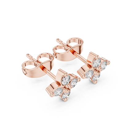 Four Petal Radiance Diamond Studs