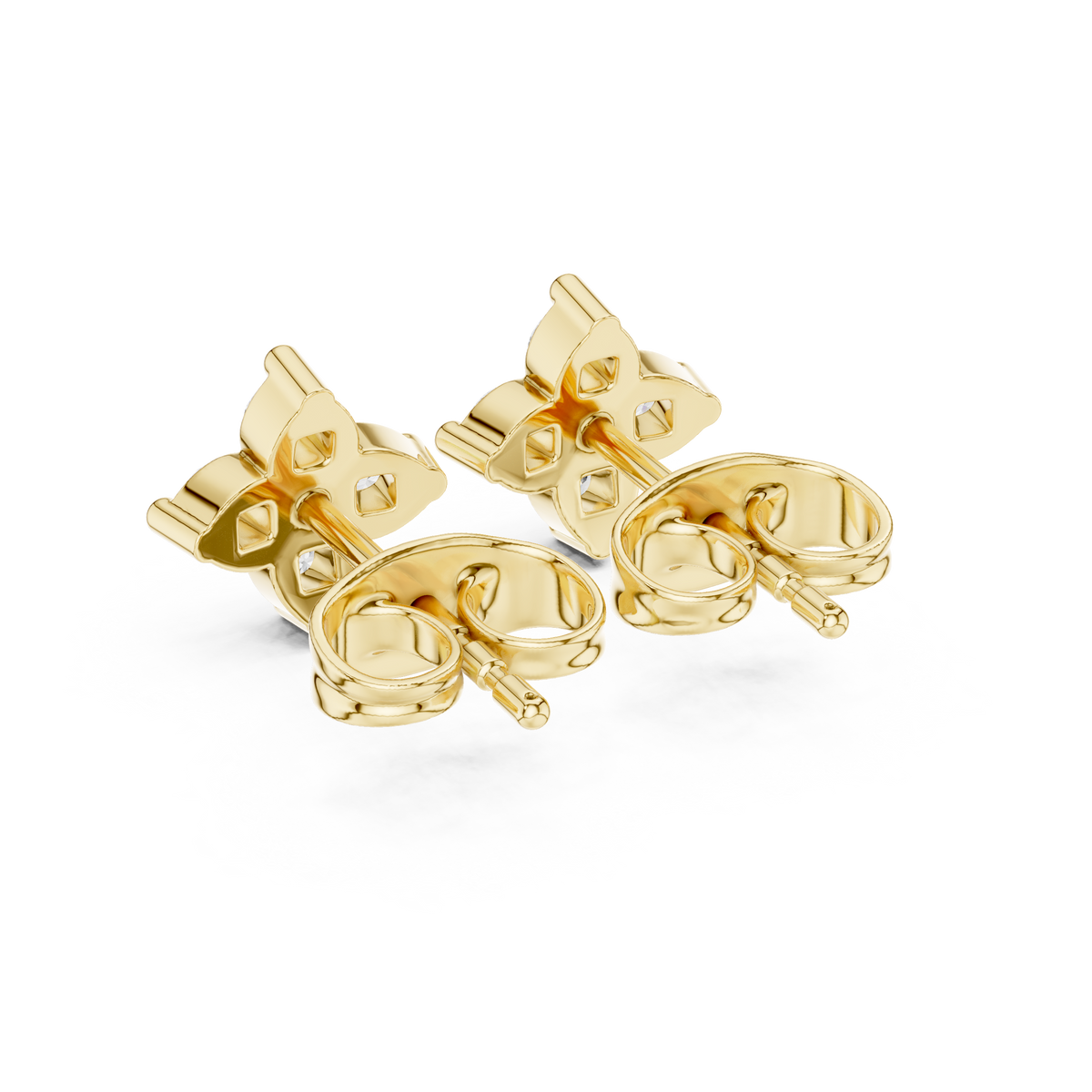 Four Petal Radiance Diamond Studs