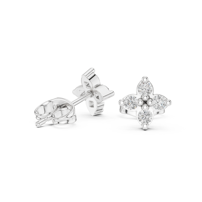 Four Petal Radiance Diamond Studs