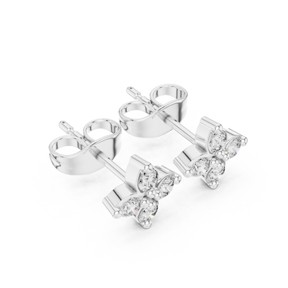 Four Petal Radiance Diamond Studs