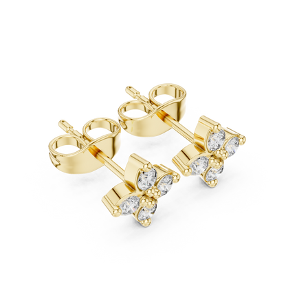 Four Petal Radiance Diamond Studs