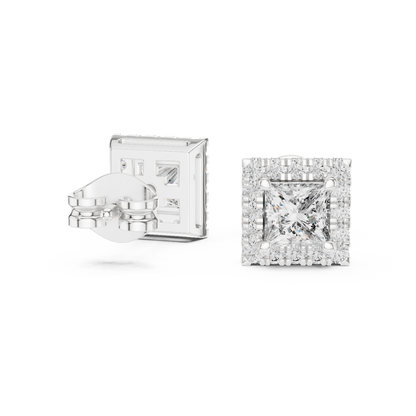 Cavelle Princess Diamond Framed Studs