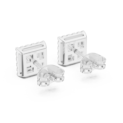 Cavelle Princess Diamond Framed Studs