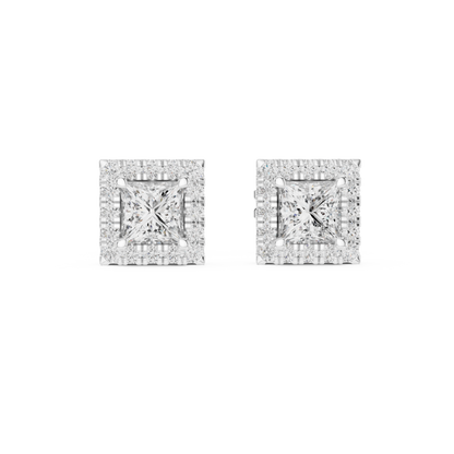 Cavelle Princess Diamond Framed Studs