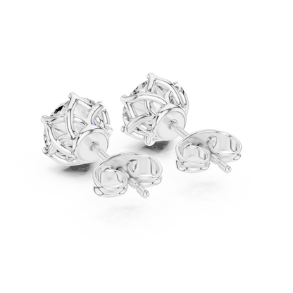 Elegant Tulip Bloom Diamond Studs