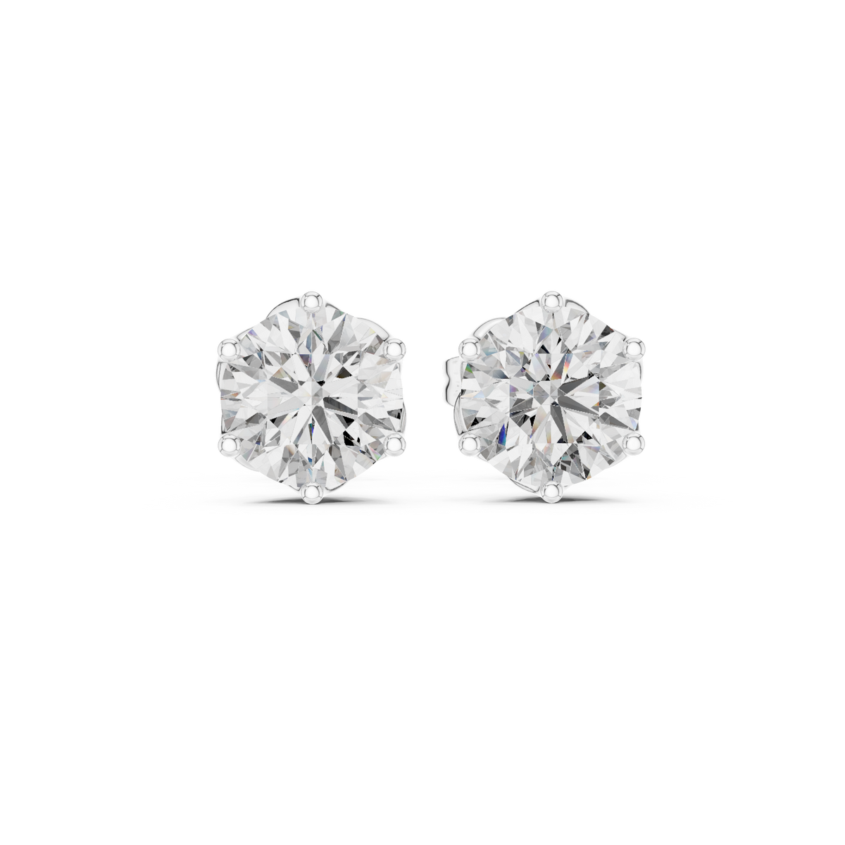Elegant Tulip Bloom Diamond Studs