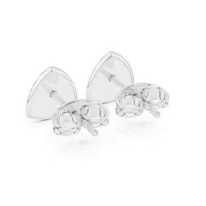 Elegant Triangular Cluster Diamond Studs
