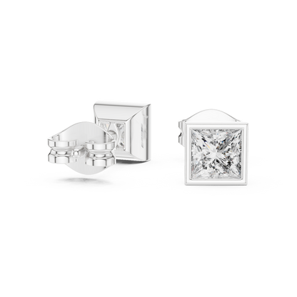 Varelle Princess Diamond Bezel Studs