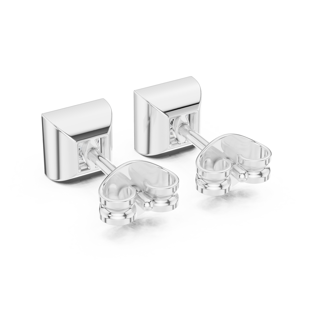 Varelle Princess Diamond Bezel Studs