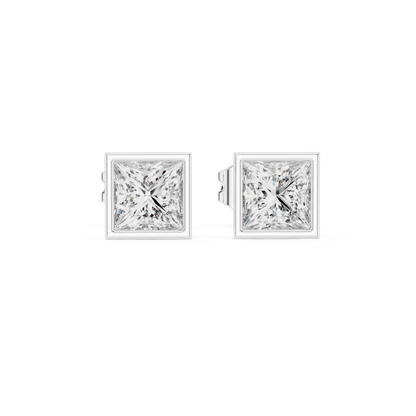 Varelle Princess Diamond Bezel Studs