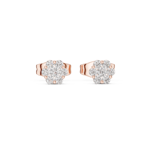 Luminous Seven Bloom Diamond Studs