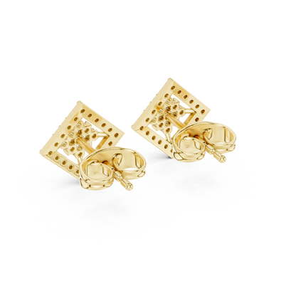 Regal Diamond Lattice Bloom Studs
