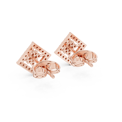Regal Diamond Lattice Bloom Studs