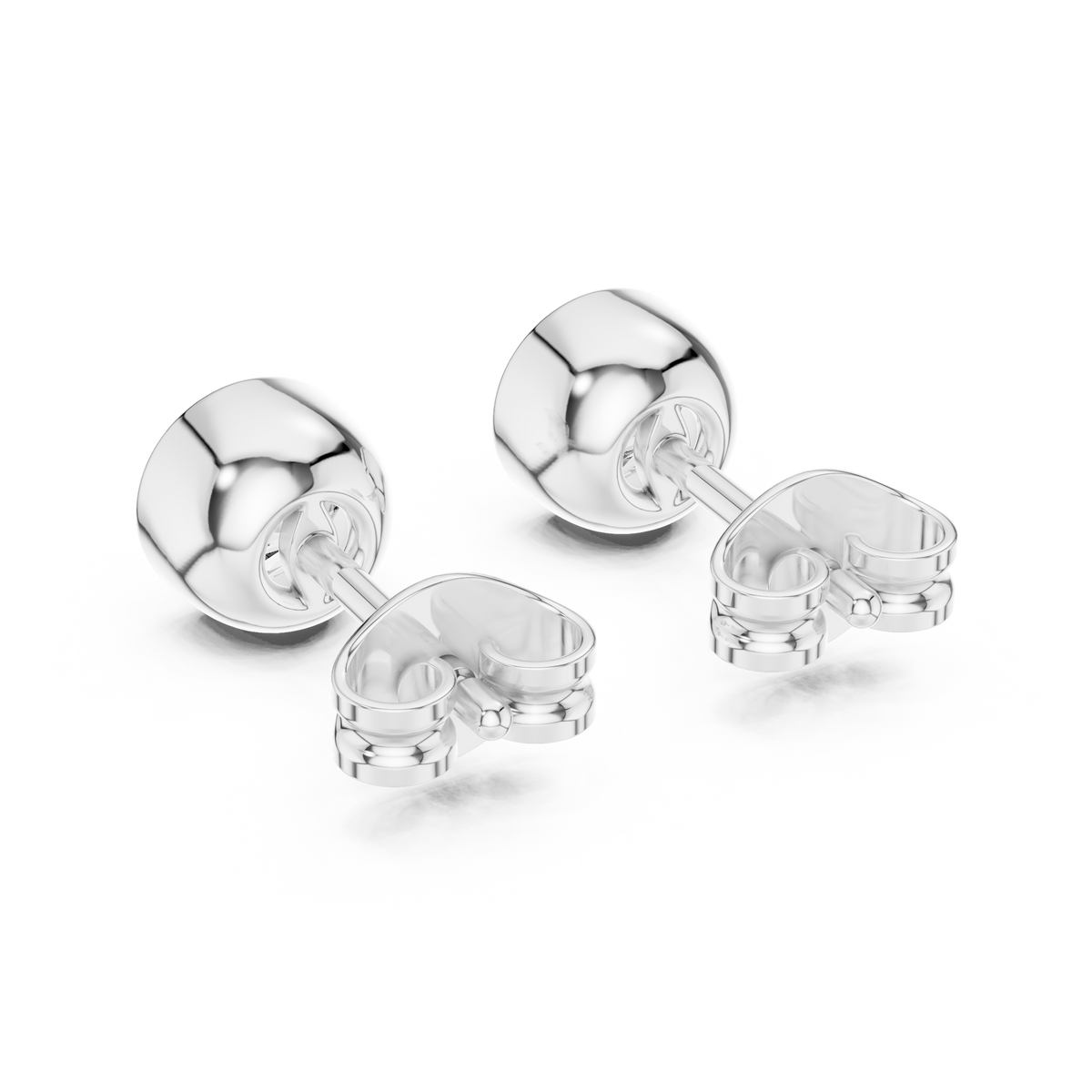 Avelisse Round Diamond Bezel Studs