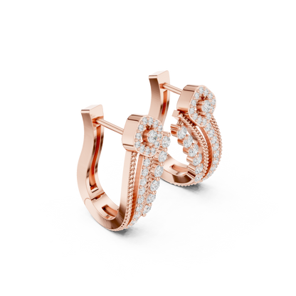 Radiant Floral Pavé Hoops