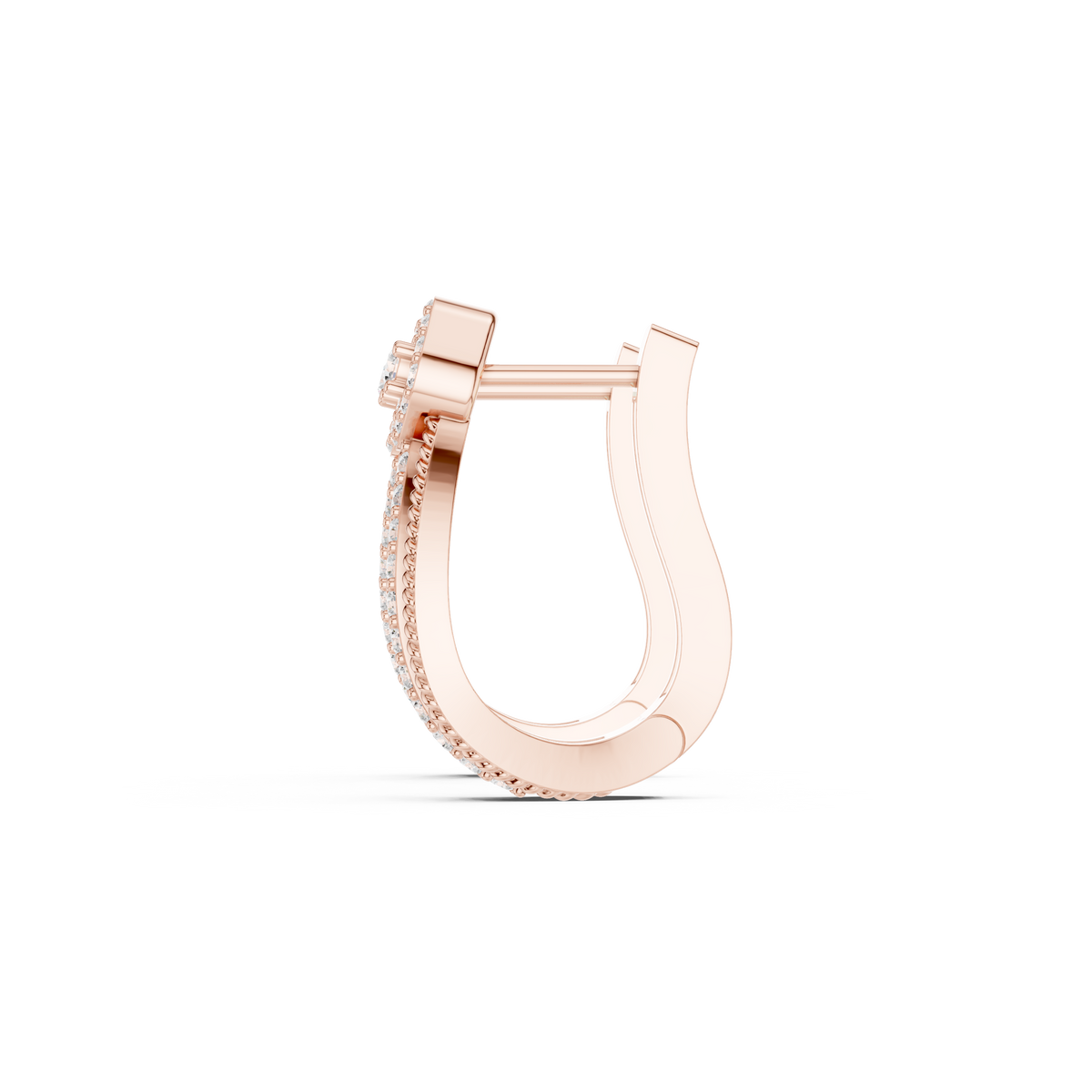 Radiant Floral Pavé Hoops