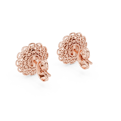 Regal Six Petal Filigree Studs