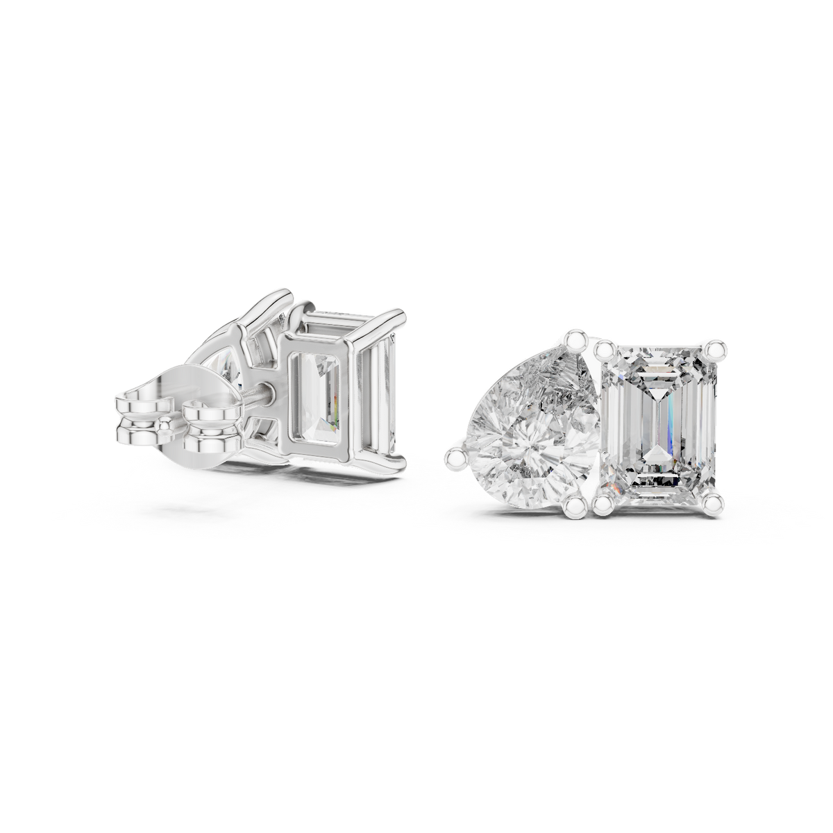 Elvara Pear Emerald Toi Moi Studs