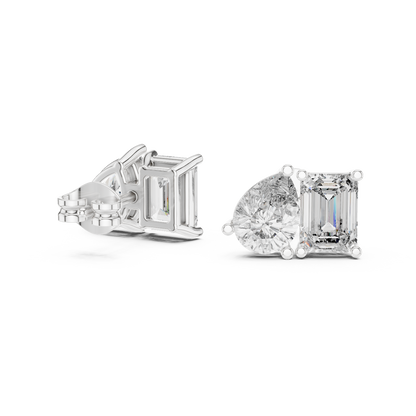 Elvara Pear Emerald Toi Moi Studs