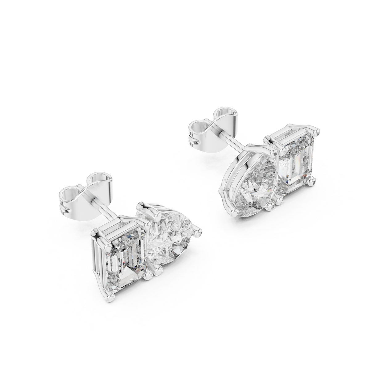 Elvara Pear Emerald Toi Moi Studs