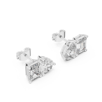 Elvara Pear Emerald Toi Moi Studs
