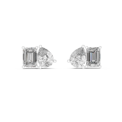 Elvara Pear Emerald Toi Moi Studs