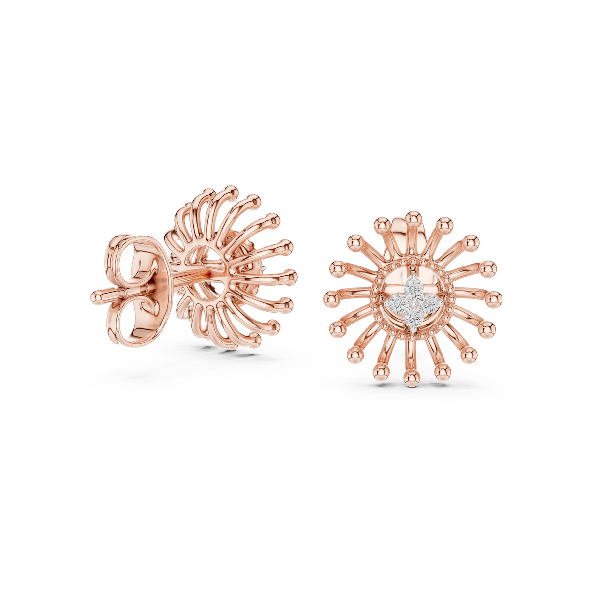 Radiant Sunray Bloom Studs