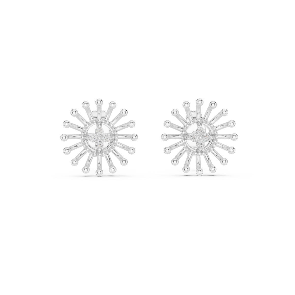 Radiant Sunray Bloom Studs