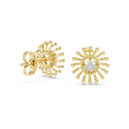 Radiant Sunray Bloom Studs