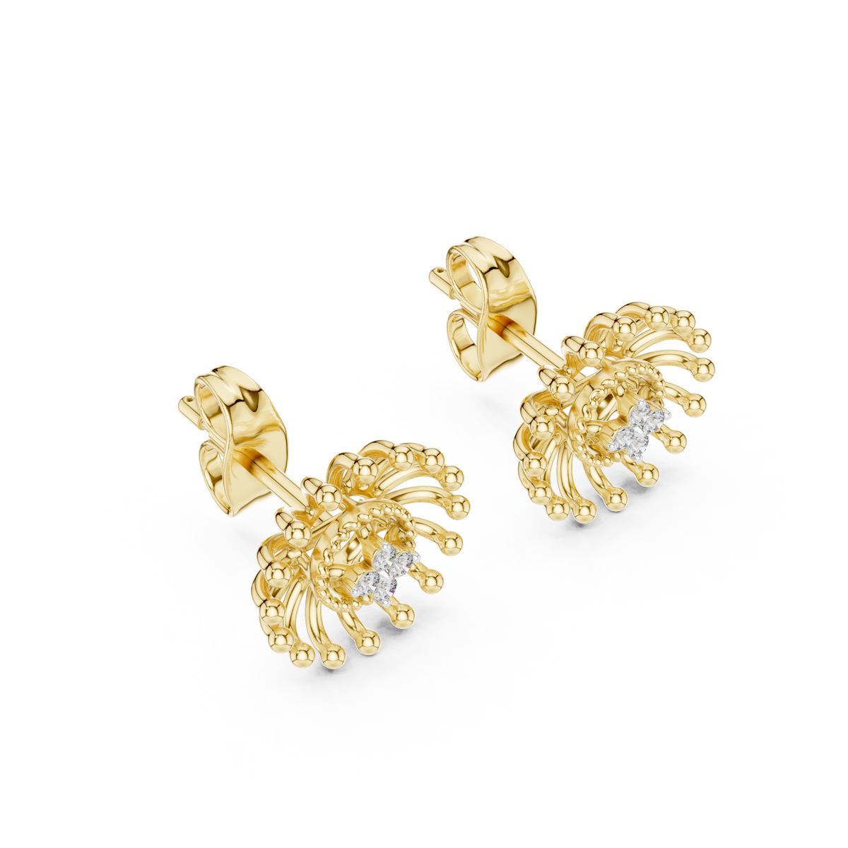 Radiant Sunray Bloom Studs