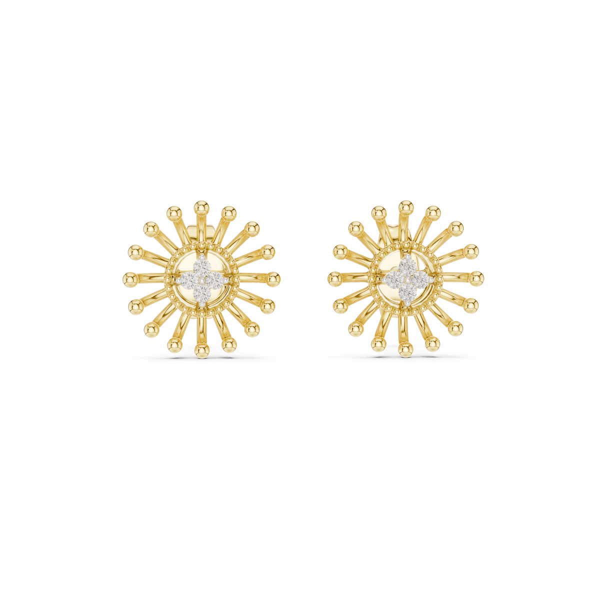 Radiant Sunray Bloom Studs