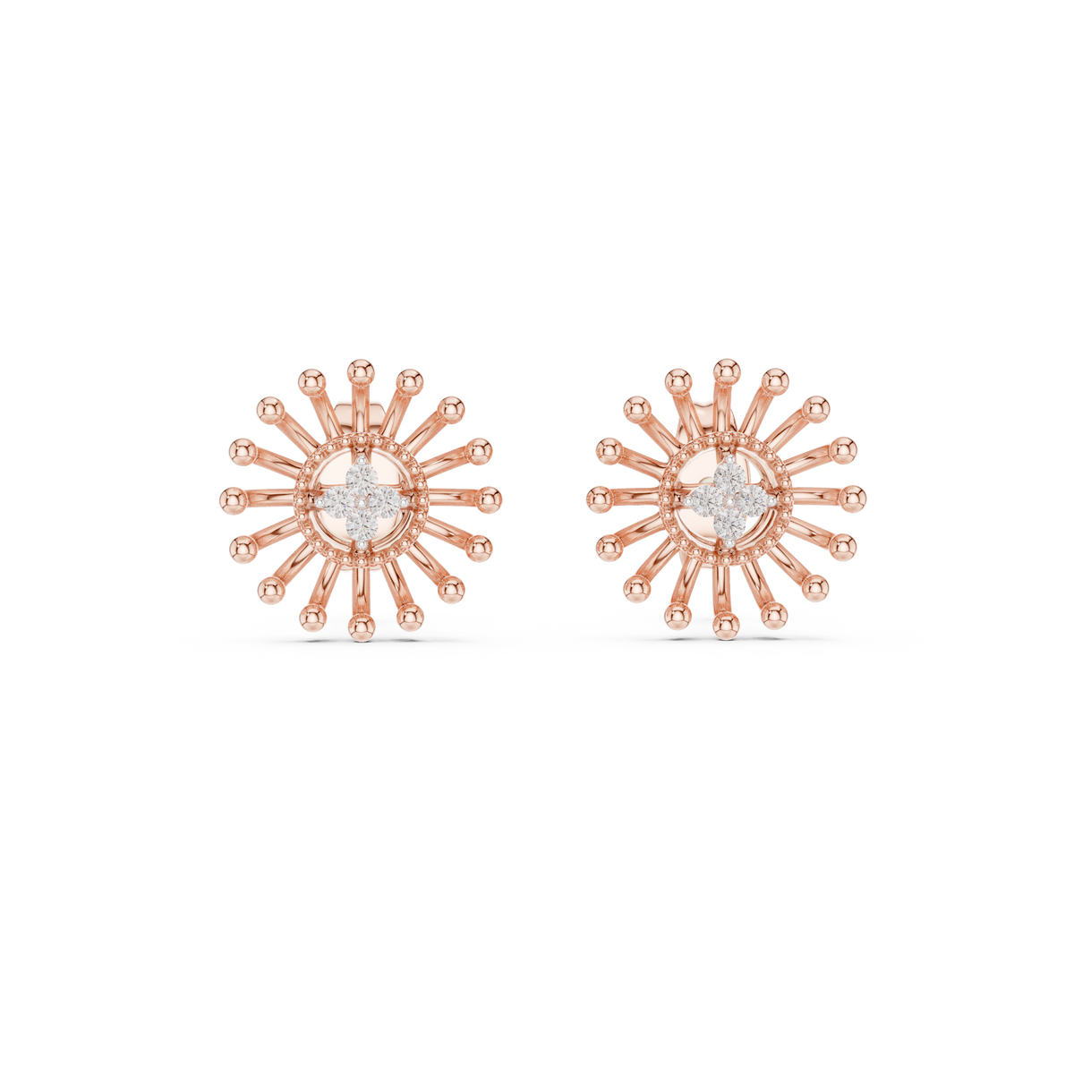 Radiant Sunray Bloom Studs