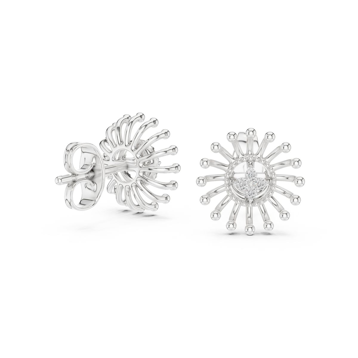Radiant Sunray Bloom Studs