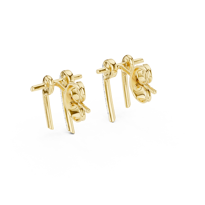 Regal Twin Bar Diamond Studs