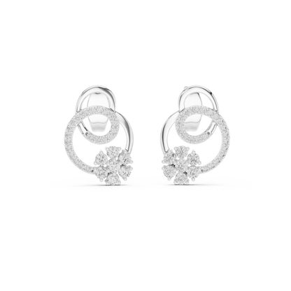 Elegant Interlocking Circle Diamond Studs