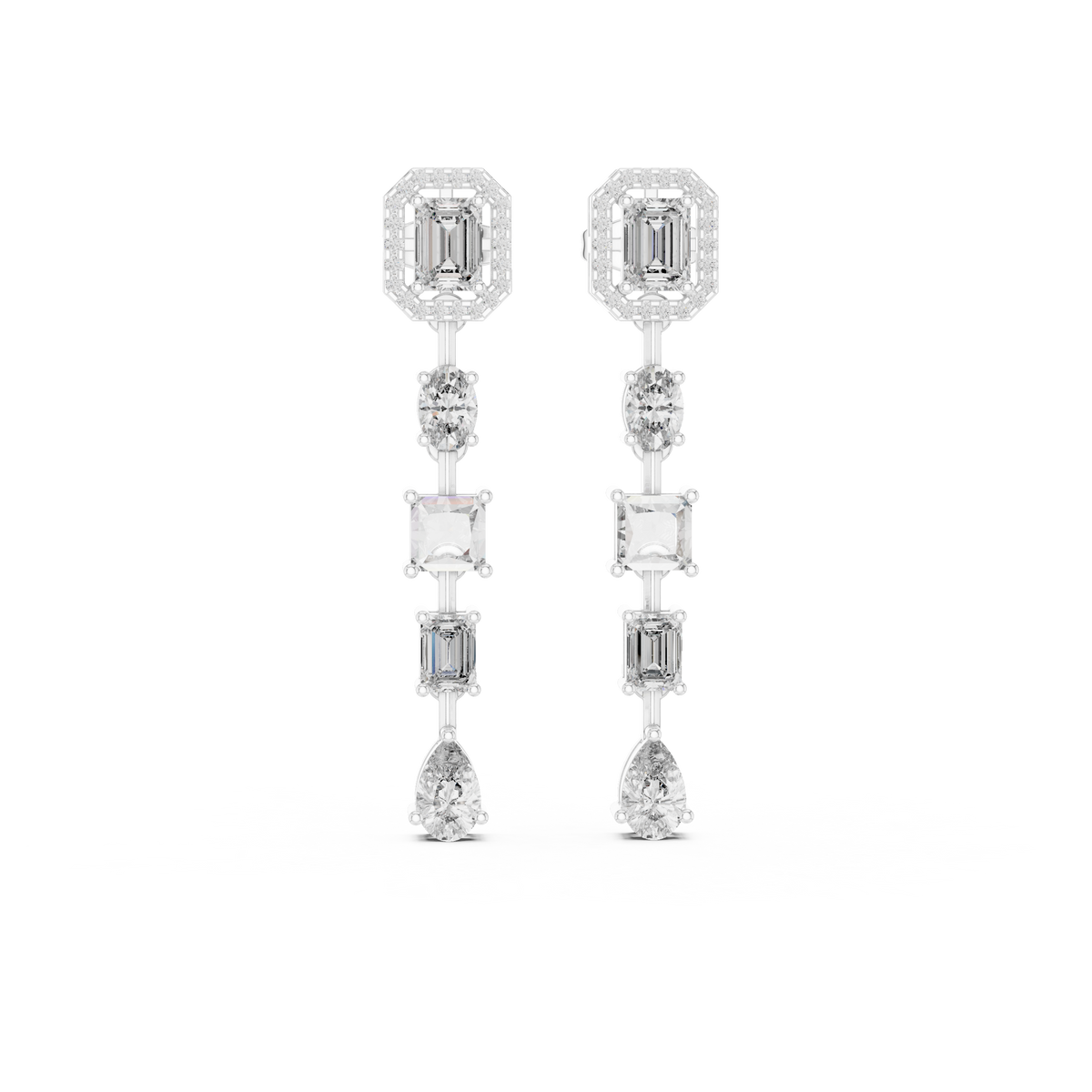 Zorelle Geometric Cascade Drop Earring