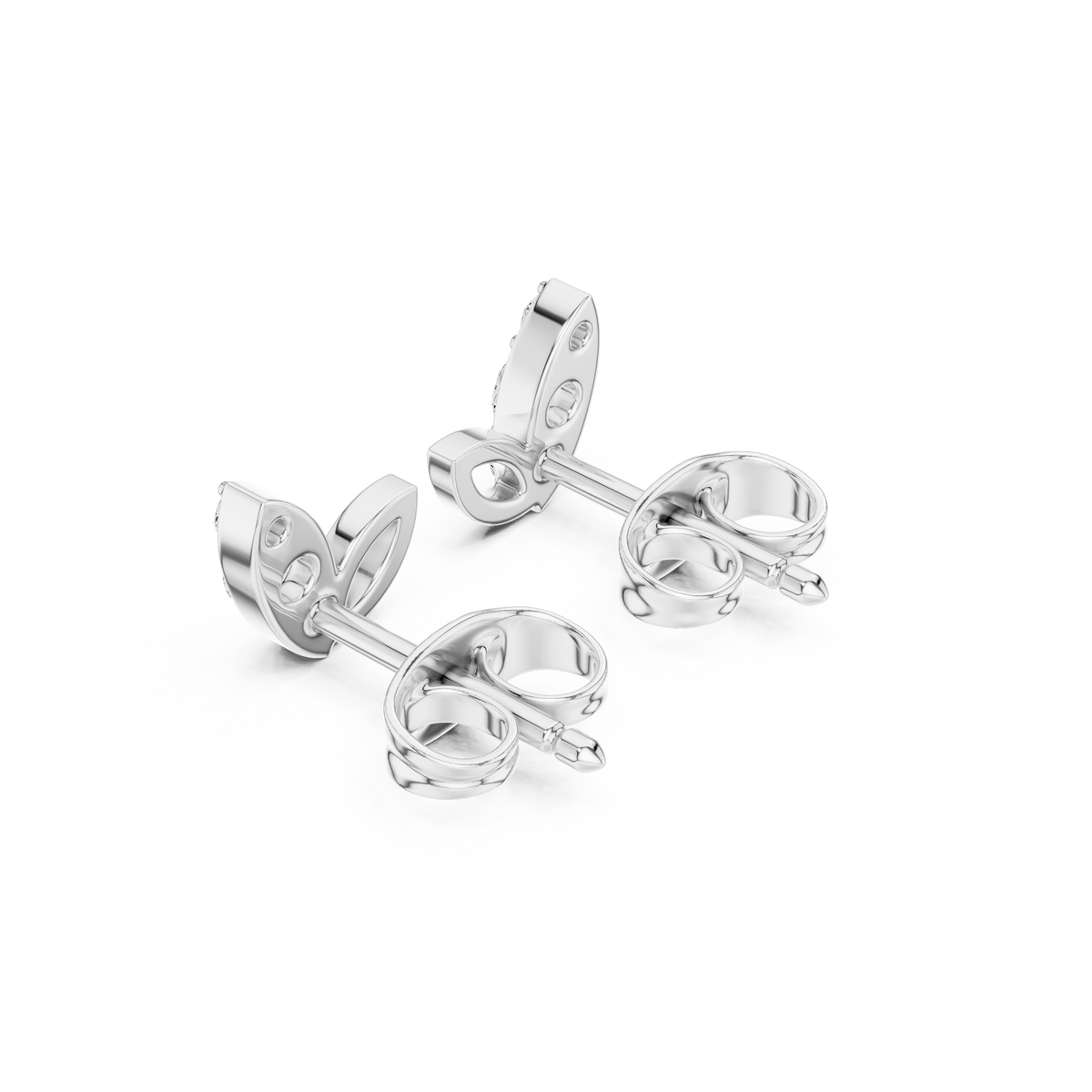 Liora Leaf Diamond Cluster Studs