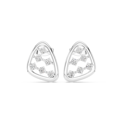 Serenna Triangular Diamond Frame Studs