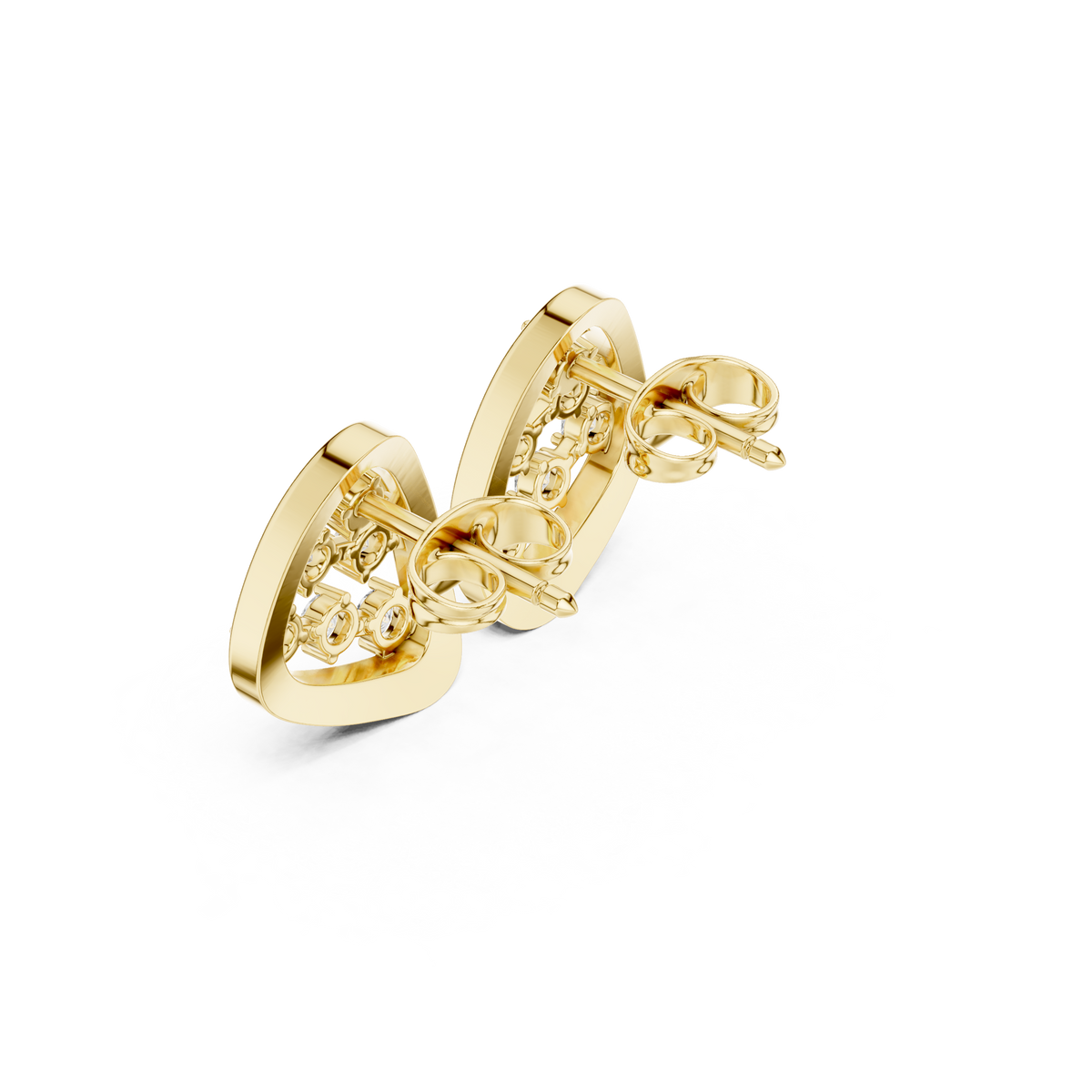 Serenna Triangular Diamond Frame Studs