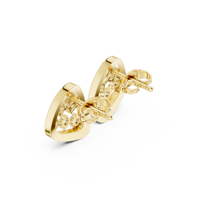 Serenna Triangular Diamond Frame Studs