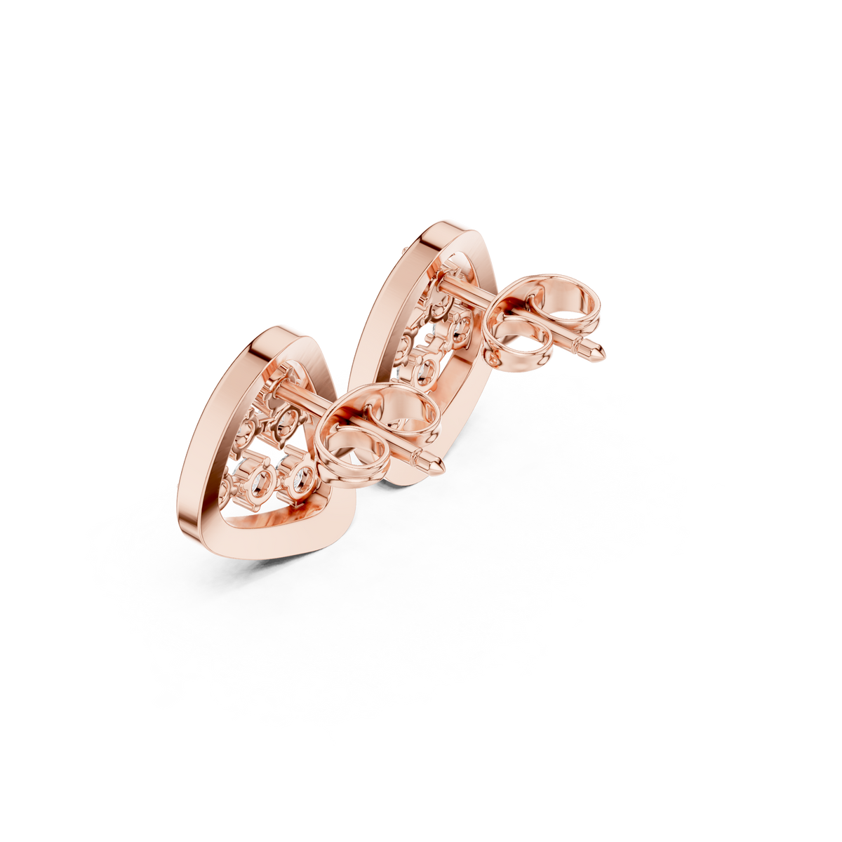 Serenna Triangular Diamond Frame Studs