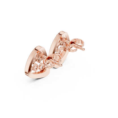 Serenna Triangular Diamond Frame Studs