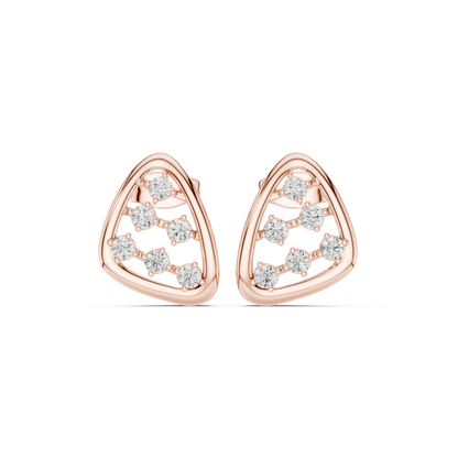 Serenna Triangular Diamond Frame Studs