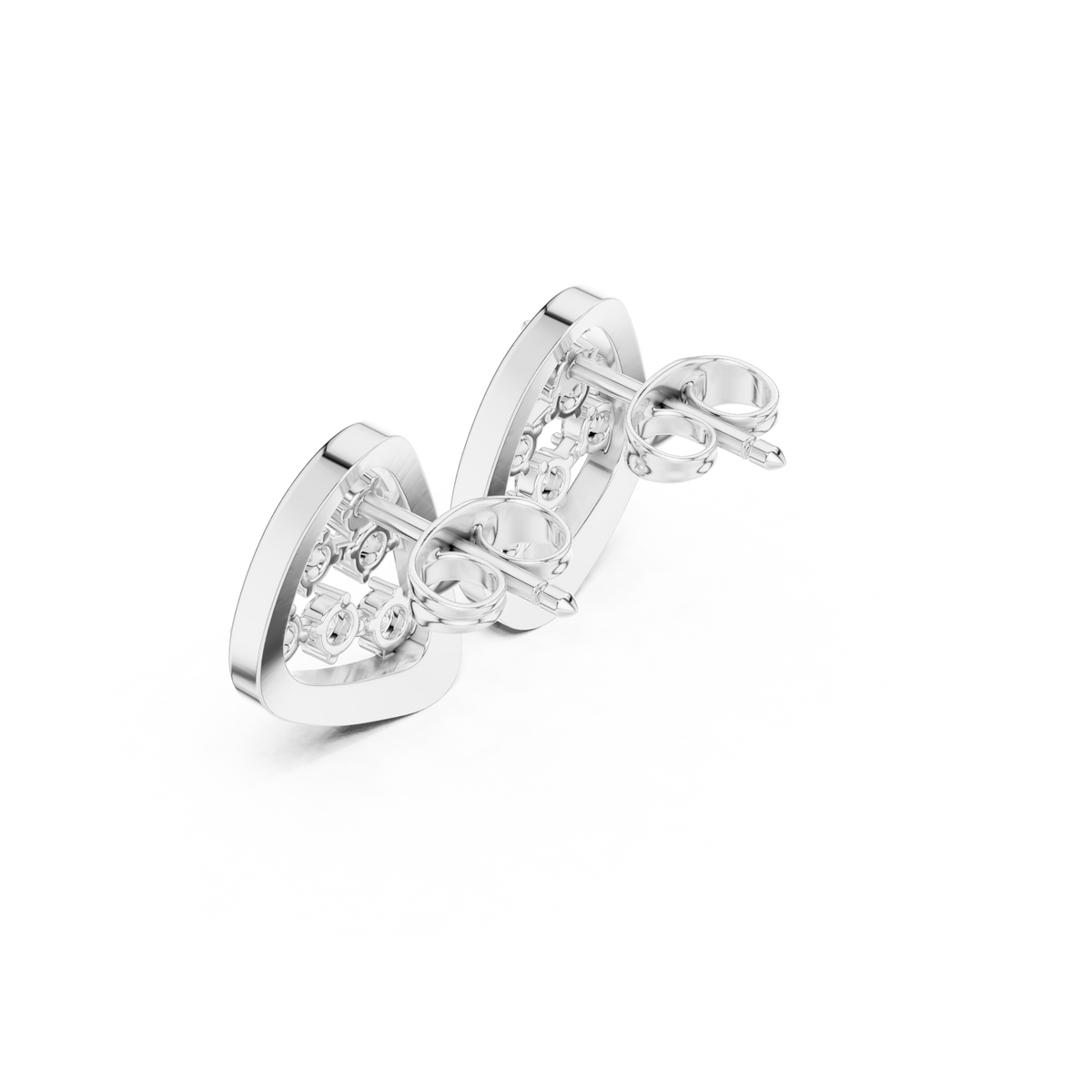 Serenna Triangular Diamond Frame Studs