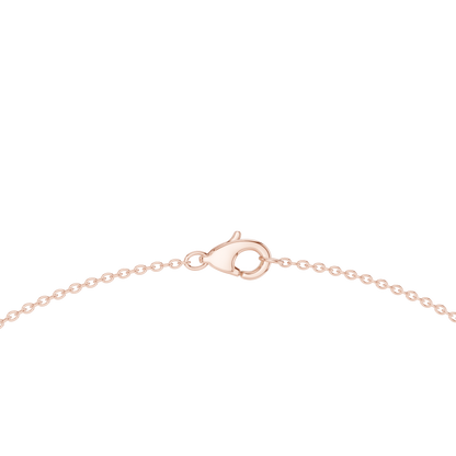 Avelora Oval Diamond Floral Necklace