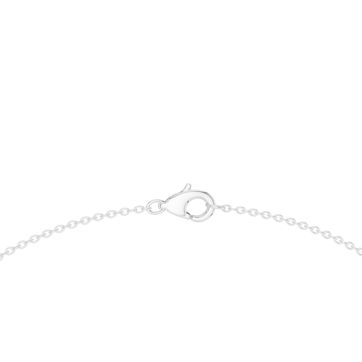 Avelora Oval Diamond Floral Necklace