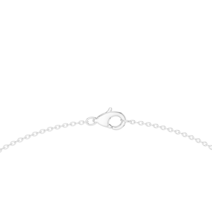Avelora Oval Diamond Floral Necklace